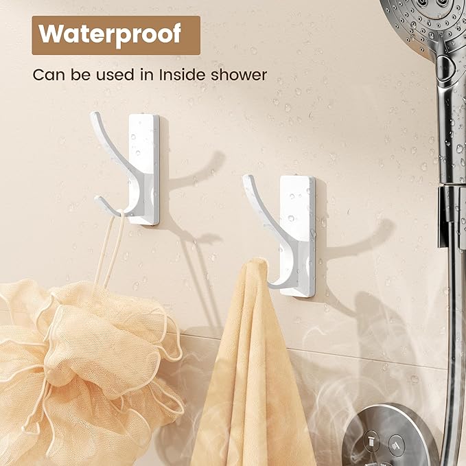 Self Adhesive Towel Hooks: Extra Strong 13LB, Stainless Hook - Image 5