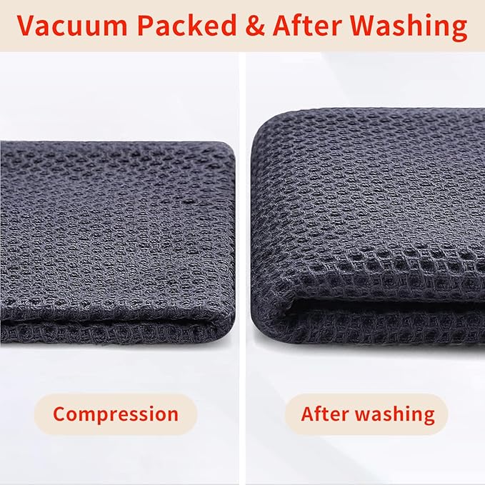 Homaxy 100% Cotton Oversized Waffle Weave Kitchen Dish Towels, Ultra Soft - Image 8