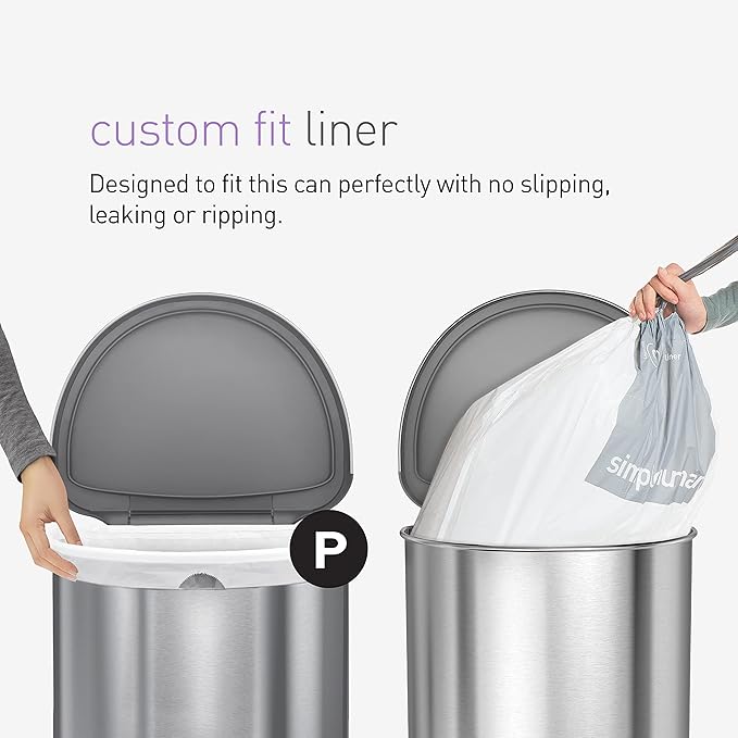 simplehuman Code P Custom Fit Drawstring Trash Bags, 50 -60 L / 13-16 Gallon - Image 4