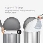 simplehuman Code P Custom Fit Drawstring Trash Bags, 50 -60 L / 13-16 Gallon - Image 4