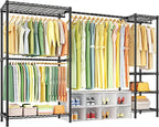 Ulif E10 Clothes Rack（With Stretchable Hanger Rod）Freestanding Clothing Racks by Ulif