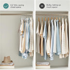 SONGMICS Clothes Hangers, Space-Saving, 0.2 Inches Thick, 17.7 Inches Wide - Image 7