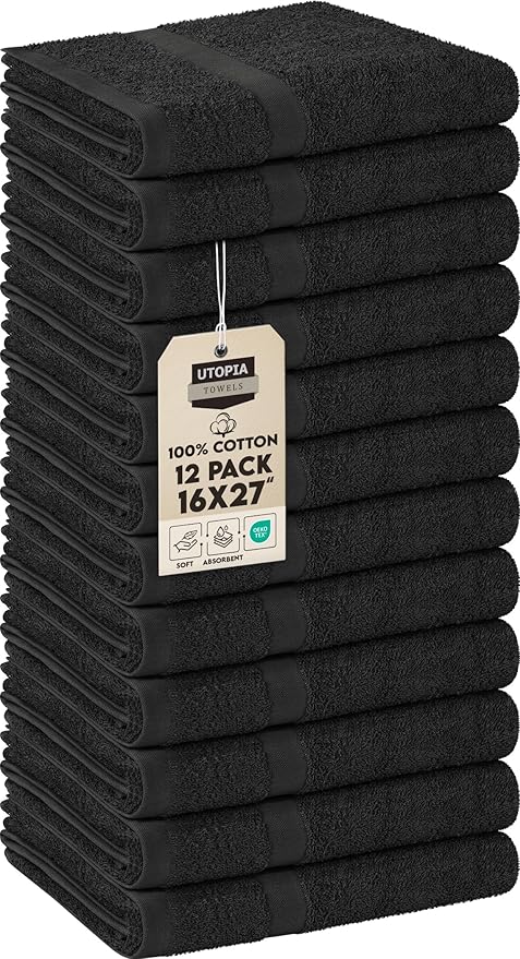 Utopia Towels, Salon Towel, Not Bleach Proof, 16 by 27 Inches, Highly Absorbent by UTOPIATOWELS