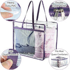 Clear Vinyl Zippered Storage Bags 40L Sturdy Storage Bags - Image 2