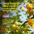 Glad Small Trash Bags 4 Gallon, Lemon Fresh Bleach Garbage Bags, Odor Resistant - Image 3