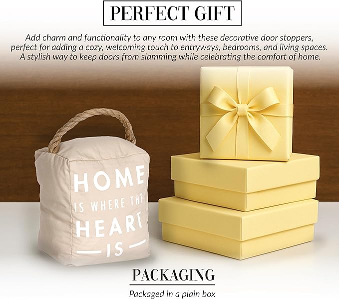 Pavilion Gift Company 72191 Home is Where The Heart is Door Stopper, 5 x 6 - Image 3