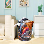 Dream Galaxy Mountains Laundry Basket Funny Oxford Cloth Laundry Hamper - Image 7
