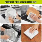 Kitchen Dish Cloths, Super Absorbent Coral Velvet Dish Towels, Quick Drying - Image 4