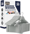 Utopia Home Premium Wooden Hangers 20 Pack by UTOPIAHOME