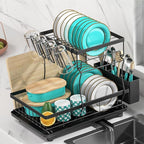 MERRYBOX Dish Drying Rack Large Capacity 2 Tier Dish Drying Rack by MERRYBOX