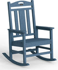 Ciokea Oversized Outdoor Rocking Chair, 380lbs Heavy-Duty Large Patio Rocker, Weather Resistant & Anti-Fade Porch Chair, High Back Cozy Rocking Chair for Outside, Fire Pit, Deck, Garden, Slate Blue by CIOKEA