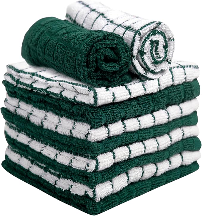 Bumble Dish Cloths | 12" x 12" | 100% Cotton Kitchen Towels | 405 GSM | Soft - Image 4