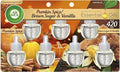 Air Wick Plug in Scented Oil Refill, Pumpkin + Brown Sugar Mixed Pack, Fall by AirWick