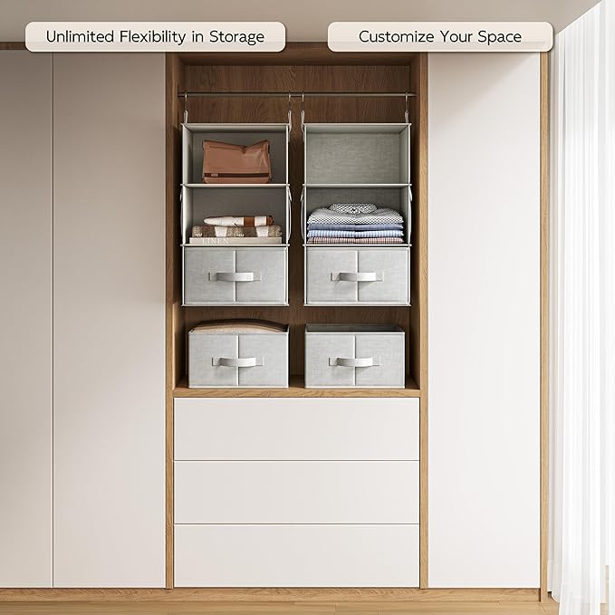 Vailando 3-Shelf Hanging Closet Organizer, Baby Clothes Storage and Organization - Image 5