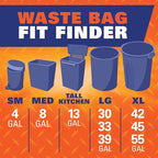 Hefty Easy Flaps Multipurpose Large Trash Bags, 30 Gallon - Image 8
