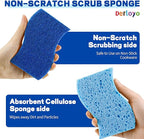 Non Scratch Scrub Sponges, Dual Sided Cleaning Sponges - Image 4