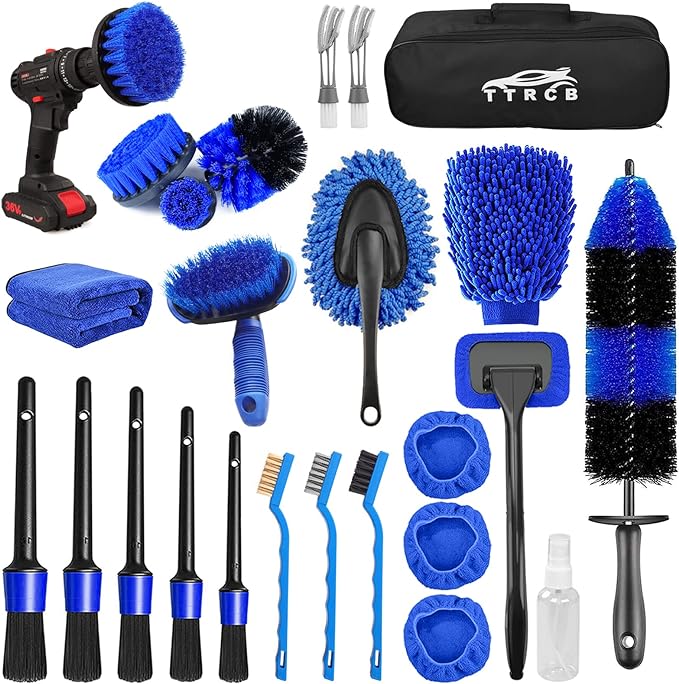 26Pcs Car Detailing Brush Set, Car Detailing Kit, Car Detailing Brushes by TTRCB