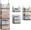 5 Tier Closet Hanging Organizer and Storage Separable Hanging Closet Shelves by Yuyetuyo