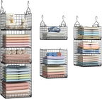5 Tier Closet Hanging Organizer and Storage Separable Hanging Closet Shelves by Yuyetuyo