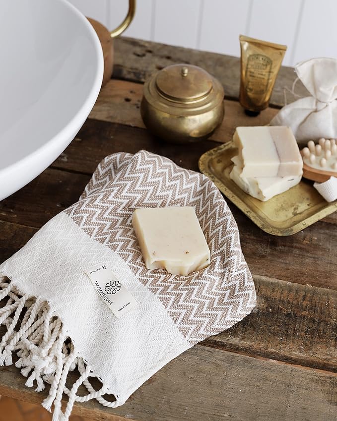 Madamelique Exclusive Hand Towels Set of 2-18 x 40 Inches - Image 5