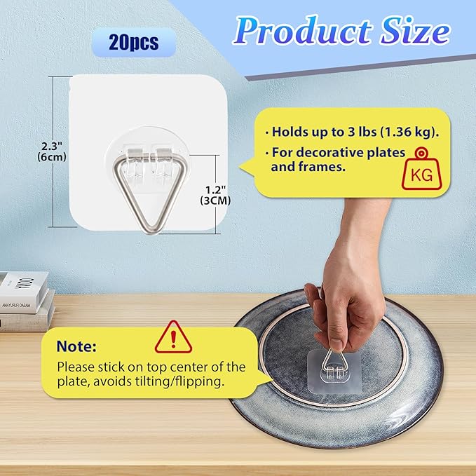 DIDUDIDU Wall Plate Hangers for Display - Image 2