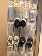 Amazon Basics 24 Medium Mesh Pocket Over-the-Door Hanging Shoe Organizer - Image 5