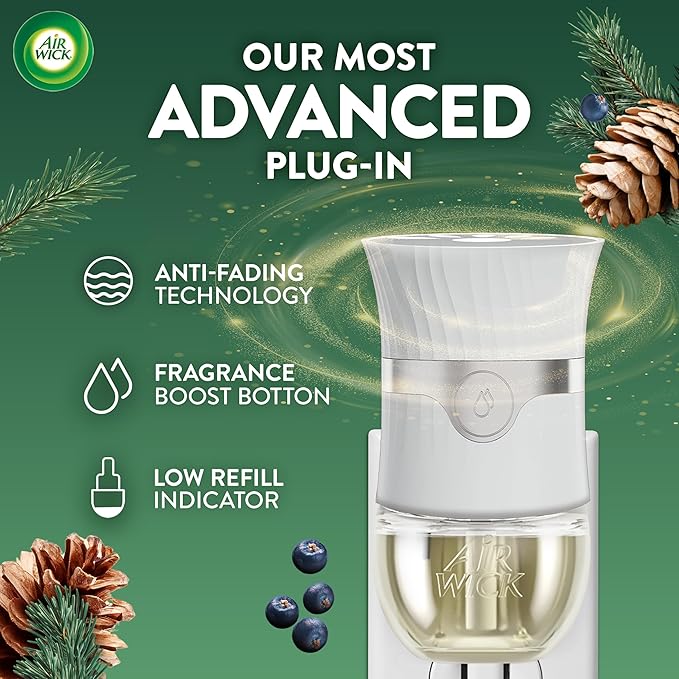 Air Wick Plug-In Scented Oil Refill, 5 Ct, Fresh Pine and Juniper, Air Freshener - Image 7