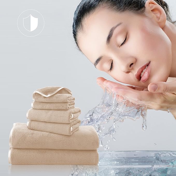 TENSTARS Luxury Silk Hemming Towel Set - Image 4