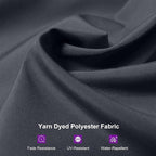 PURPLE LEAF 10'×13' Patio Umbrella with Base Included and Cover Outdoor Umbrella with Cover Extra Large Heavy Duty Cantilever Umbrella Grey - Image 7