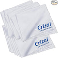 Eyeglass Cleaning Cloths – 12 Pack Premium Microfiber – Designed & Tested by Crizal