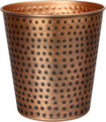 happimess HPM1110B Axel Modern Minimalist Hammered Steel 2-Gallon Wastebasket by Happimess