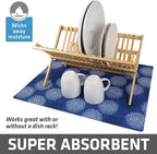 Drymate Jumbo XL Dish Drying Mat, Low-Profile, Super Absorbent, Quick Dry Fabric - Image 2