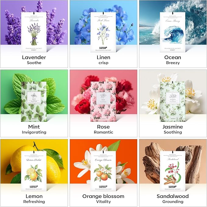 MYARO 20 Pack Rose Scented Sachets - Image 8