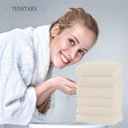 TENSTARS Silk Hemming Hand Towels - Image 4