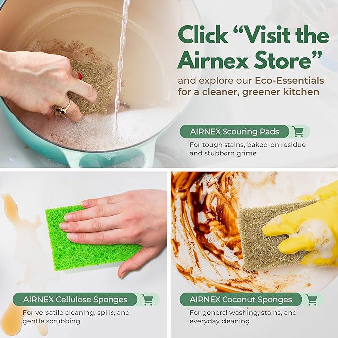 Plant-Based Scouring Pads for Dishes - Image 6