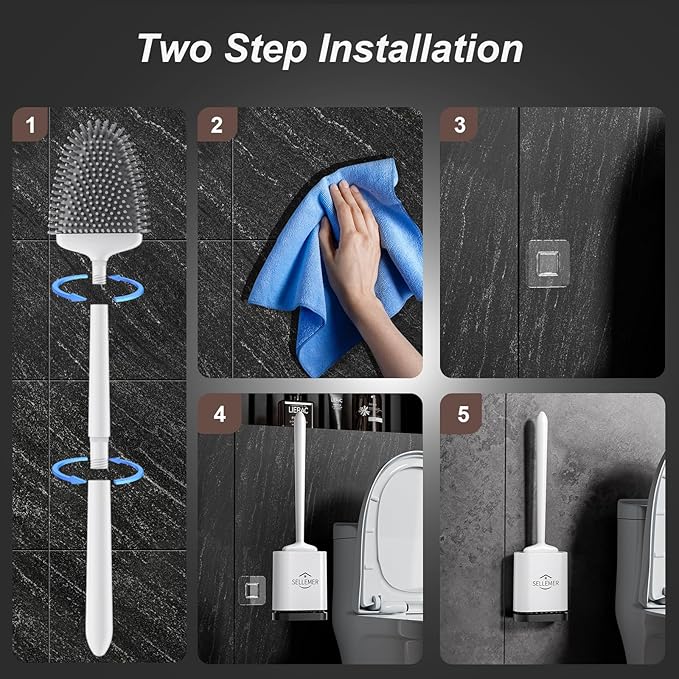Sellemer Toilet Brush and Holder Set - Image 7