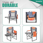 SUNNYFEEL Camping Directors Chair, Heavy Duty,Oversized Portable Folding Chair with Side Table, Pocket for Beach, Fishing,Trip,Picnic,Lawn,Concert Outdoor Foldable Camp Chairs - Image 7