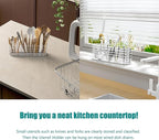 304 Stainless Steel Utensil Holder, Dish Drying Rack, kitchen Utensil Organizer - Image 2