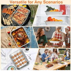 Gladify Aluminum Foil Pans 9x13 Disposable Baking Pans 30 Pack Heavy Duty Half - Image 7
