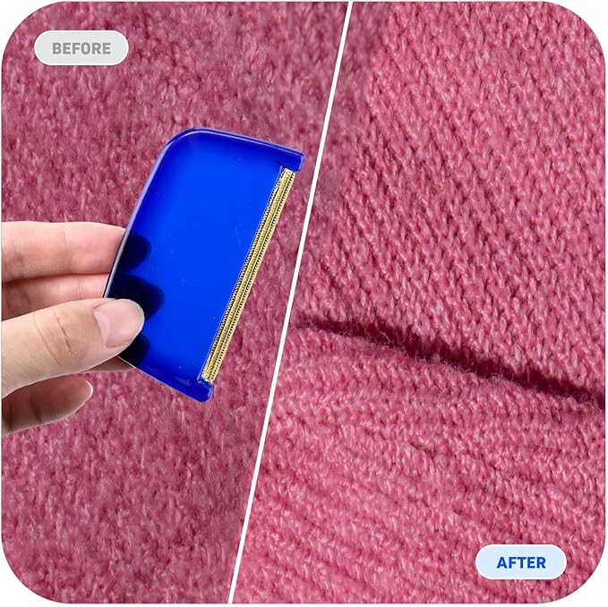 Boao 4 Pieces Sweater Combs to Remove Pilling Sweater Defuzzer Multi-Fabric - Image 6