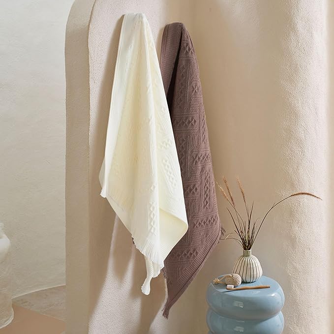 Luxury Decorative Hand Towels Bathroom: 2 Packs 14X30 100% Cotton Turkish - Image 5