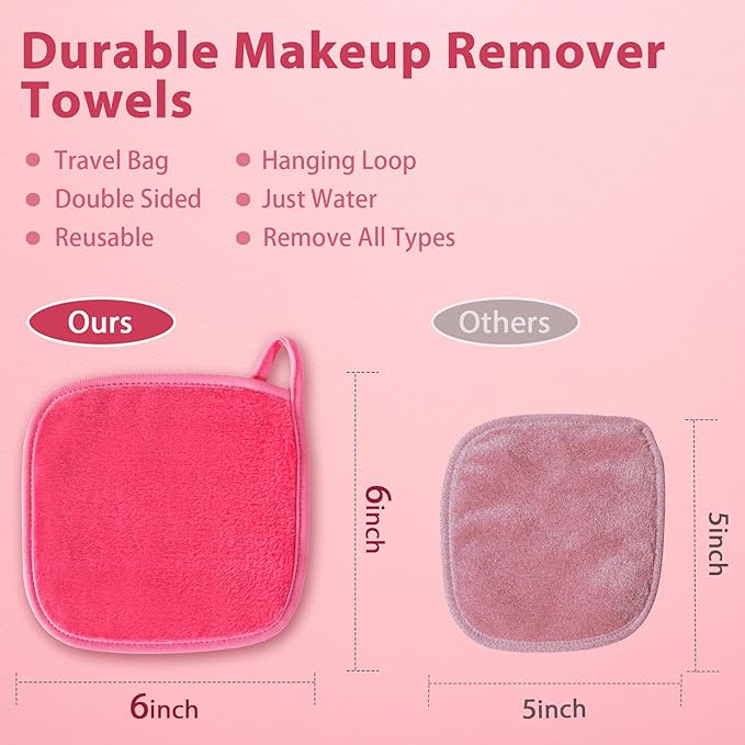 Makeup Remover Cloth, Makeup Remover Pads Microfiber Face Washcloth - Image 5
