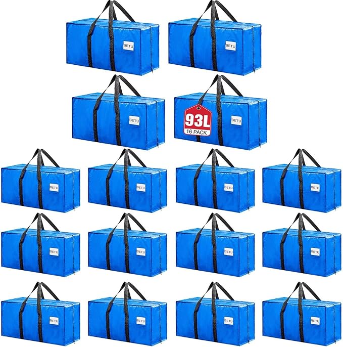 BETU Extra Large Moving Bags Heavy Duty Storage Bags by BETU