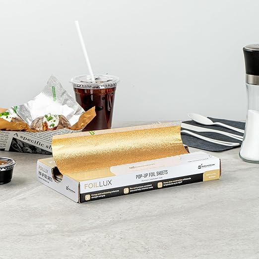 Restaurantware-Foil Lux 10.8 x 9 Inch Pop-Up Sheets, 2000 Disposable Papers - Image 9