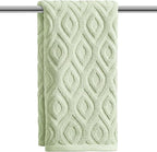 Artoid Mode 1 Pc Light Green 3D Diamond Grid Jacquard Hand Towels by ArtoidMode