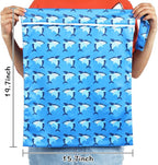 Shappy 2 Pcs Large Travel Laundry Bag Washable Waterproof Wet Dry Large Dirty - Image 2