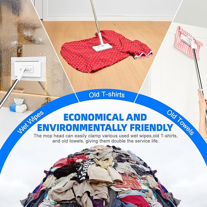 Clip on Mini Mop for Kitchen Counter & Floor – No Wash & Cloth Changing Lazy - Image 6