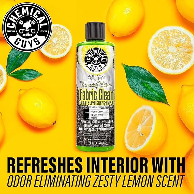 Chemical Guys Foaming Citrus Fabric Clean, Carpet and Upholstery Cleaner - Image 2