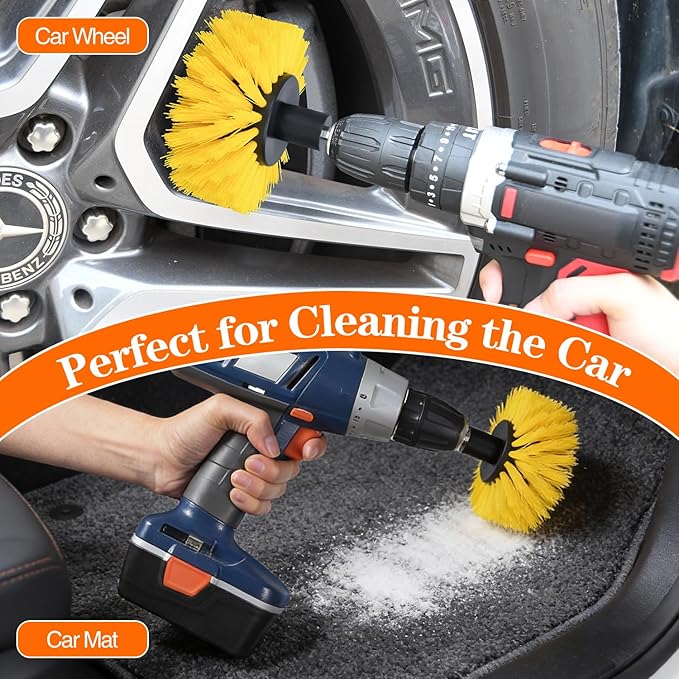 Drill Brush, Carpet Cleaning Brushes, - Image 5