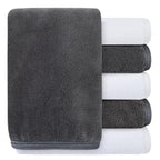 SINLAND Absorbent Coral Velvet Washcloth Ultra Soft Microfiber Face Towels 12 x by SINLAND